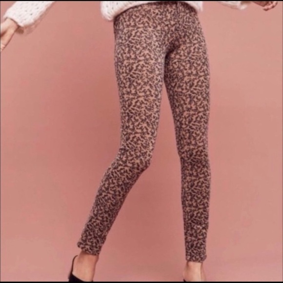 Pilcro Serif Printed Corduroy Skinny Ankle Pants - Picture 1 of 10